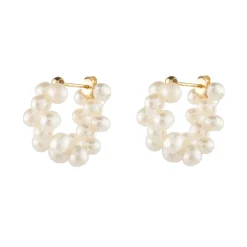 Tomfoolery Venus Shapeshifter Pearl Cluster Hoops Sale