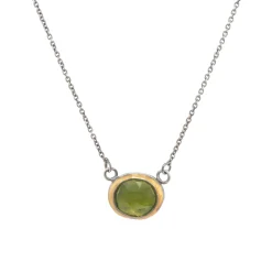 Tomfoolery Vessonite Petite Crescent Rim Pendant Clearance