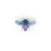 Tomfoolery Violet Carpenter Bee Beaded Sequin Brooch New