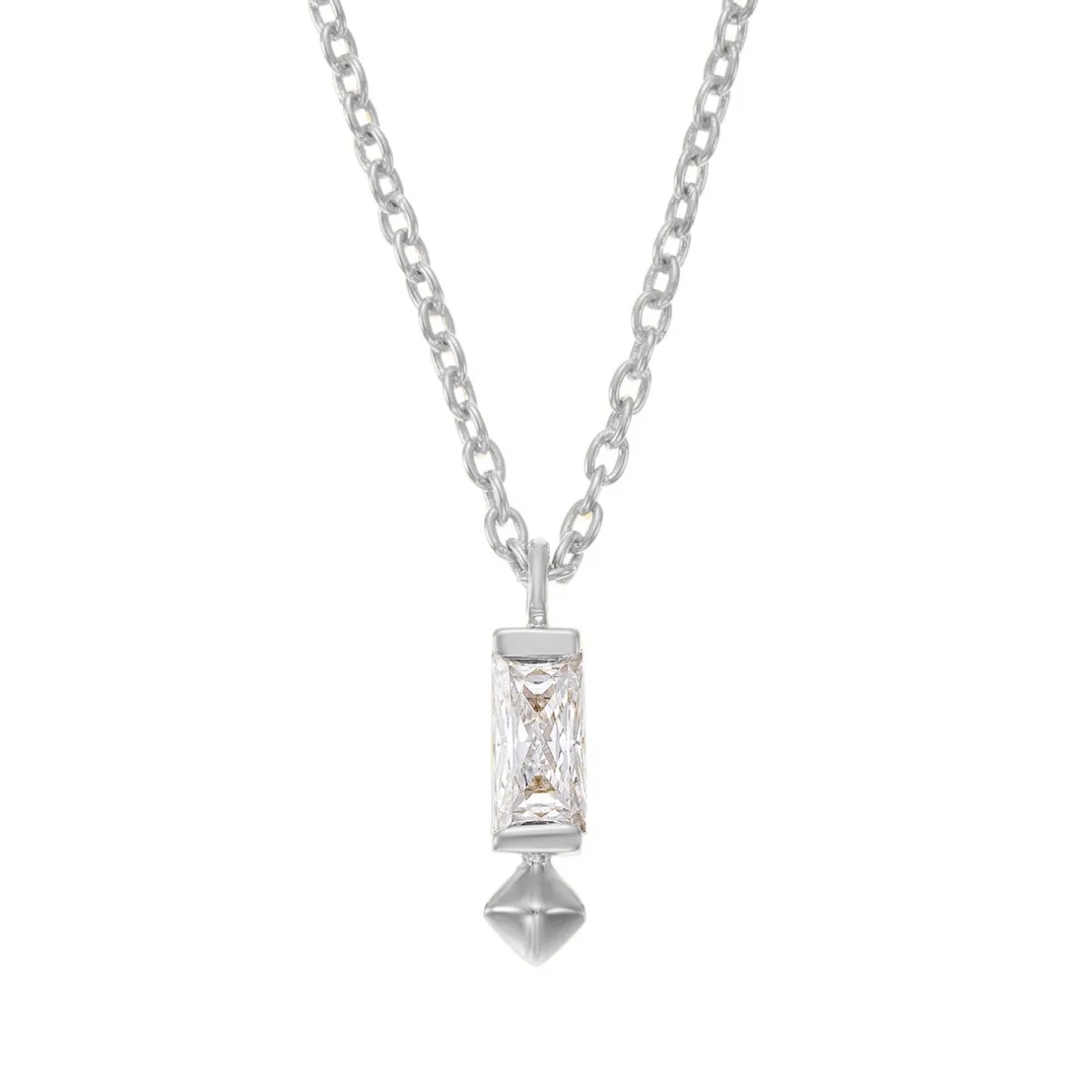 Tomfoolery VORA Baguette Gem Silver Pendant Fashion