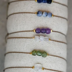 Tomfoolery Warm Triple Gemstone Bracelet Discount
