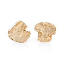 Tomfoolery Wave Studs 9ct Yellow Gold Clearance