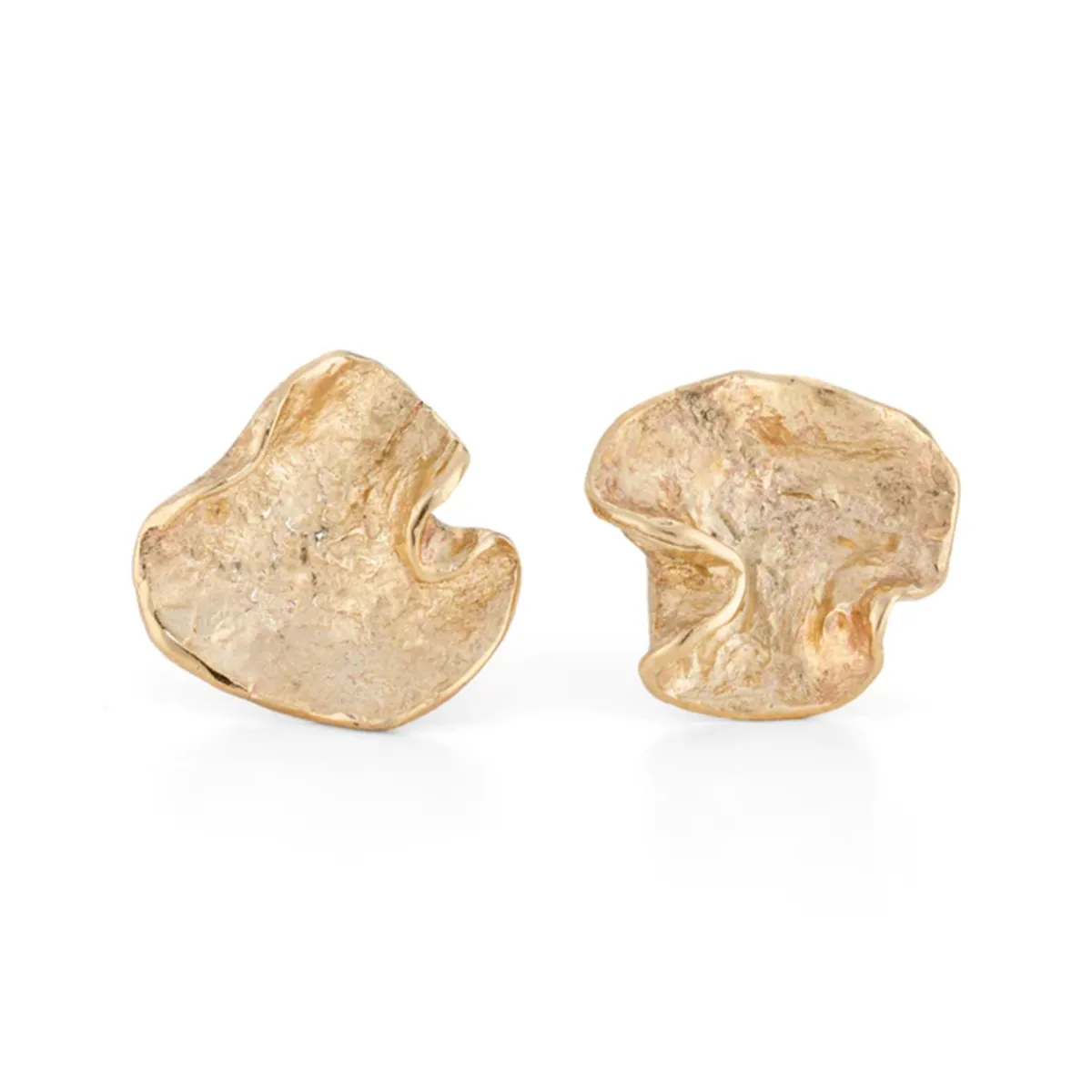 Tomfoolery Wave Studs 9ct Yellow Gold Clearance