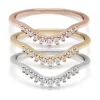 Tomfoolery White Diamond Starlight Tiara Curve Band Clearance