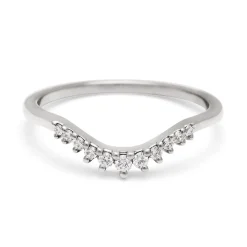 Tomfoolery White Diamond Starlight Tiara Curve Band Clearance