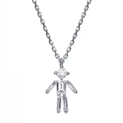 Tomfoolery White Gold & Diamond Boy Pendant Best