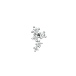 Tomfoolery White Gold & Diamond Scatter Cluster Studs Outlet
