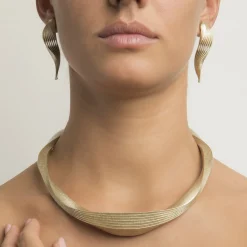 Tomfoolery White Gold Metallic Athena Necklace Sale
