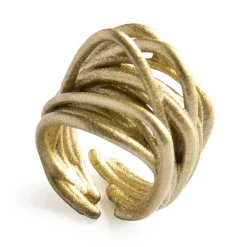 Tomfoolery White Gold Metallic Theia Ring Discount