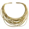 Tomfoolery White Gold Metallic Theia Necklace Outlet