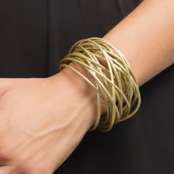 Tomfoolery White Gold Metallic Theia Bracelet Outlet