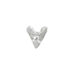 Tomfoolery White Sapphire Heart Stud Best