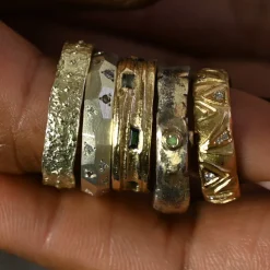 Tomfoolery Wide Oak Baguette Ring Hot