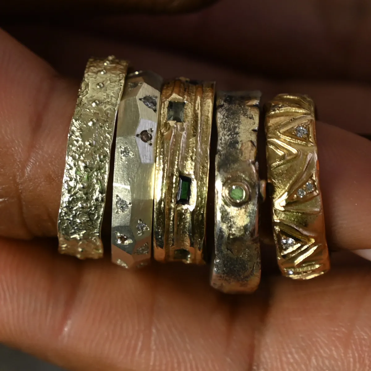 Tomfoolery Wide Oak Baguette Ring Hot