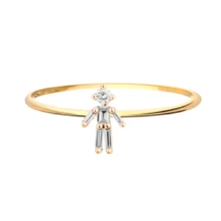 Tomfoolery Yellow Gold & Diamond Boy Ring New