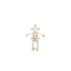 Tomfoolery Yellow Gold & Diamond Girl Single Stud Earring Best
