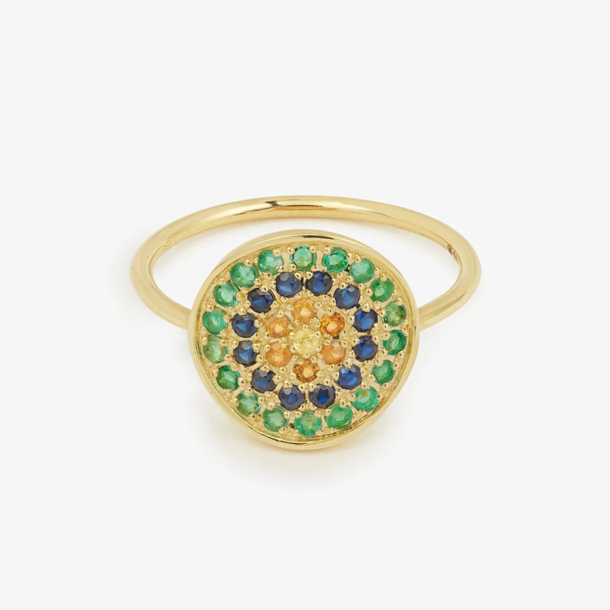 Tomfoolery Yellowstone Sapphire & Emerald Ring Sale