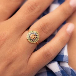 Tomfoolery Yellowstone Sapphire & Emerald Ring Sale